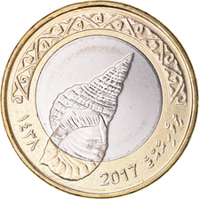 Moneta, Maldive, 2 Rufiyaa, 2017, SPL, Bi-metallico, KM:116
