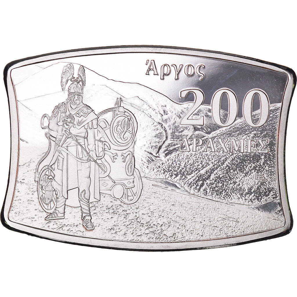 Coin, Greece, 200 Drachmai, 2022, Warrior & Wolf.Fantasy coinage, MS(65-70)
