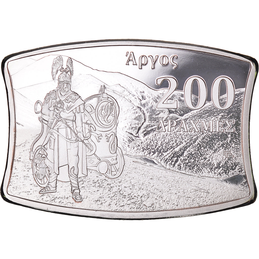 Coin, Greece, 200 Drachmai, 2022, Warrior & Wolf.Fantasy coinage, MS(65-70)