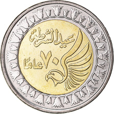 Coin, Egypt, Pound, 2020, 70 ème anniversaire Police, MS(63), Bi-Metallic