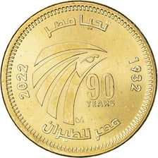 Moneta, Egitto, 50 Piastres, 2022, 90th Anniversary - Egypt Air, SPL, Acier