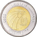 Coin, Egypt, Pound, 2022, 90th Anniversary - Egypt Air, MS(63), Bi-Metallic