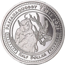 Coin, United States, Half Dollar, 2021, U.S. Mint, Passamaquoddy tribes.BE.