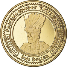 Moneta, Stati Uniti, Dollar, 2021, U.S. Mint, Passamaquoddy tribes.BE. Fantasy