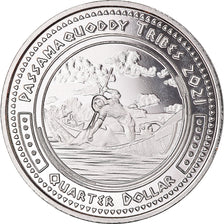 Coin, United States, Quarter, 2021, U.S. Mint, Passamaquoddy tribes.BE. Fantasy