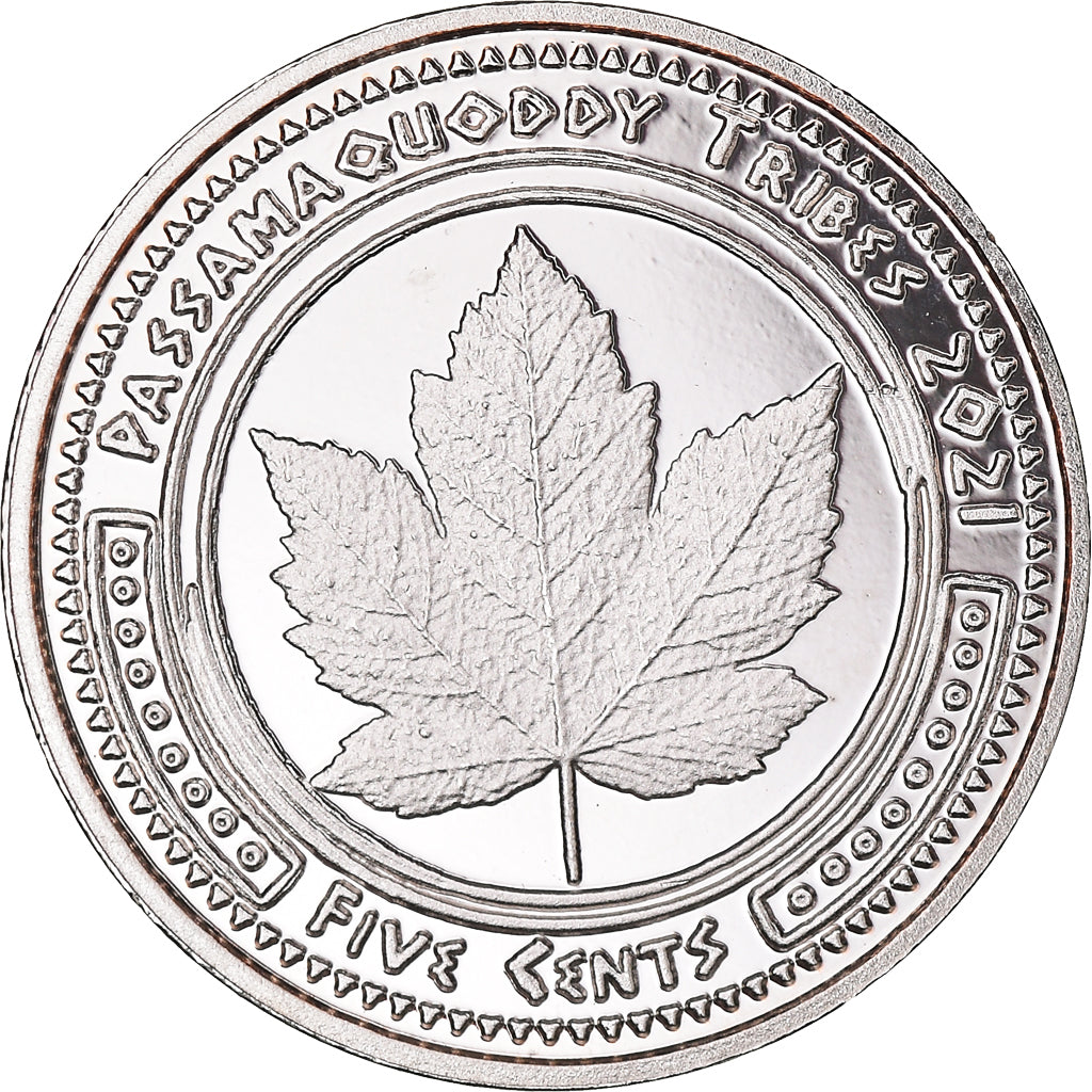 Moneta, USA, 5 Cents, 2021, U.S. Mint, Passamaquoddy tribes.BE. Fantasy items