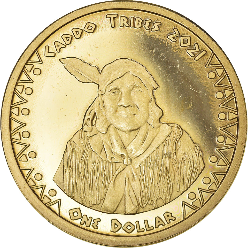 Münze, Vereinigte Staaten, Dollar, 2021, U.S. Mint, Caddo Tribes.BE.Monnaie de