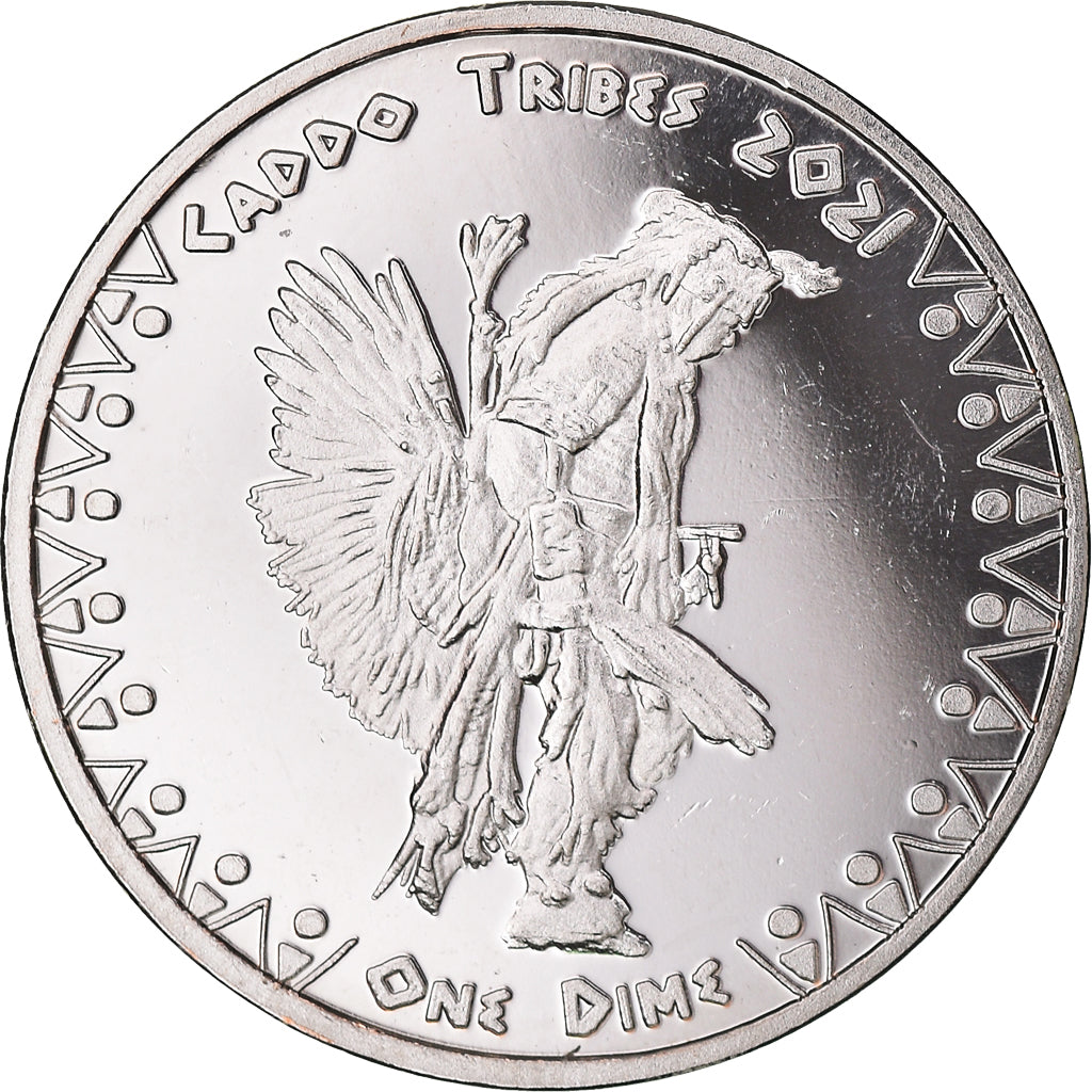 Monnaie, États-Unis, Dime, 2021, U.S. Mint, Caddo Tribes.BE.Monnaie de
