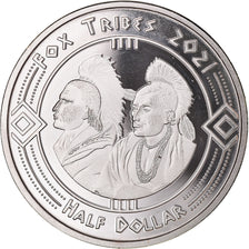 Coin, United States, Half Dollar, 2021, U.S. Mint, Fox tribes.BE.Fantasy items