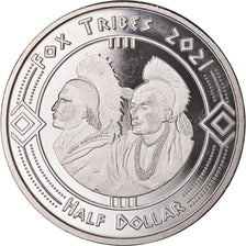 Coin, United States, Half Dollar, 2021, U.S. Mint, Fox tribes.BE.Fantasy items