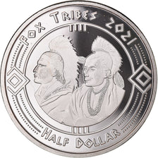 Coin, United States, Half Dollar, 2021, U.S. Mint, Fox tribes.BE.Fantasy items