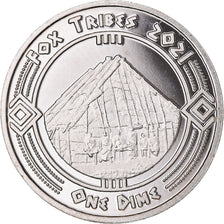 Coin, United States, Dime, 2021, U.S. Mint, Fox tribes.BE.Fantasy items, MS(63)