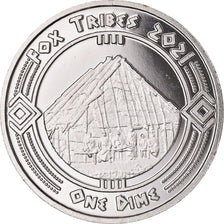 Coin, United States, Dime, 2021, U.S. Mint, Fox tribes.BE.Fantasy items, MS(63)