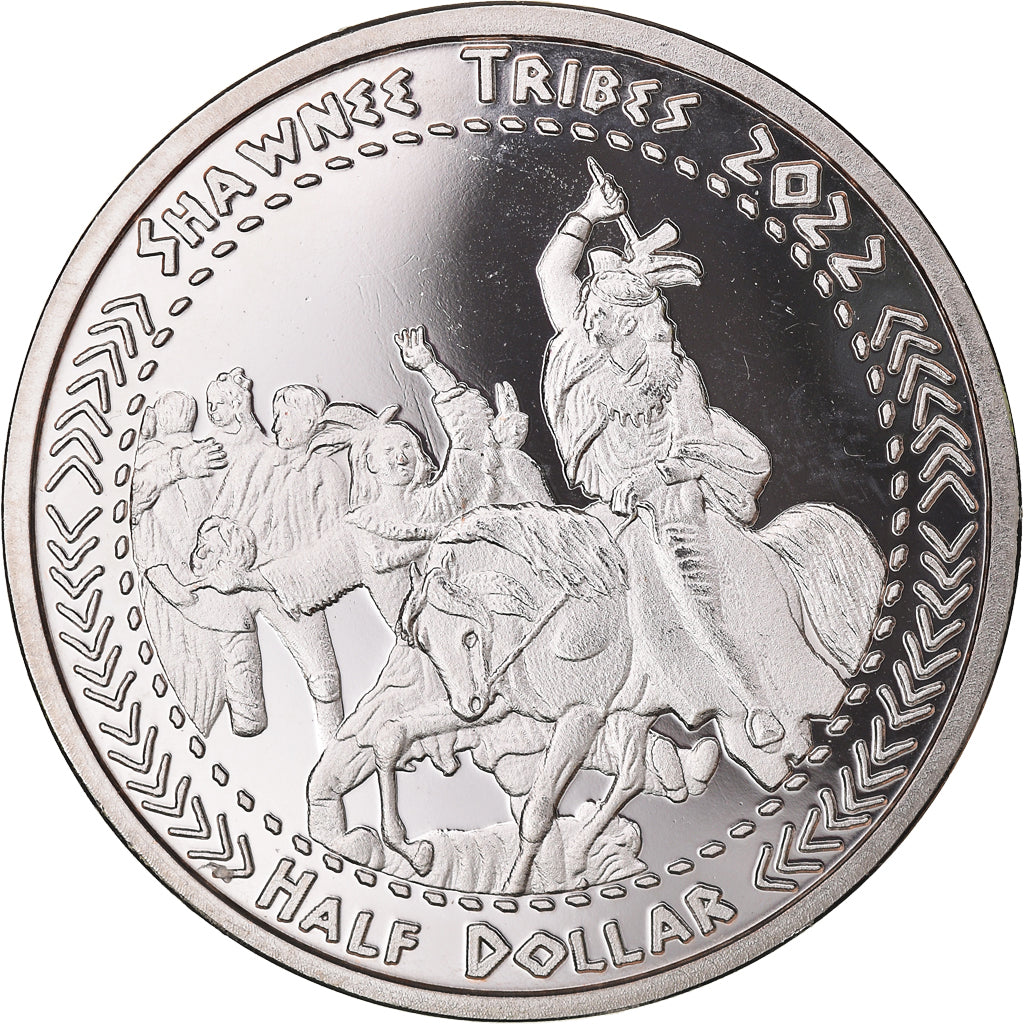 Coin, United States, Half Dollar, 2022, U.S. Mint, Shawnee tribes.BE.Fantasy