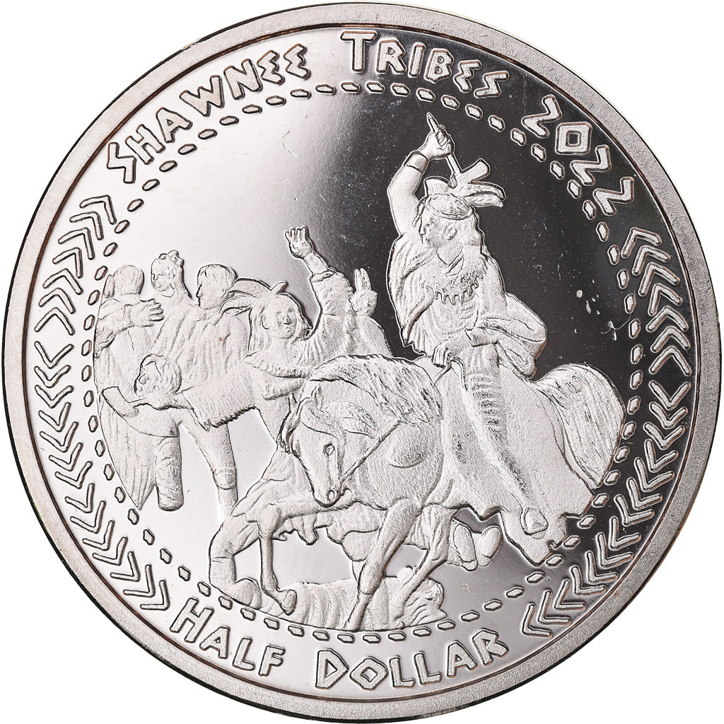 Coin, United States, Half Dollar, 2022, U.S. Mint, Shawnee tribes.BE.Fantasy