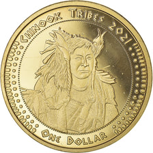 Coin, United States, Dollar, 2021, U.S. Mint, Chinook tribes.BE. Monnaie de