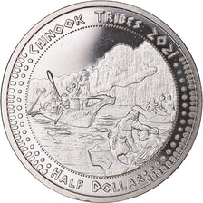 Coin, United States, Half Dollar, 2021, U.S. Mint, Chinook tribes.BE. Monnaie de