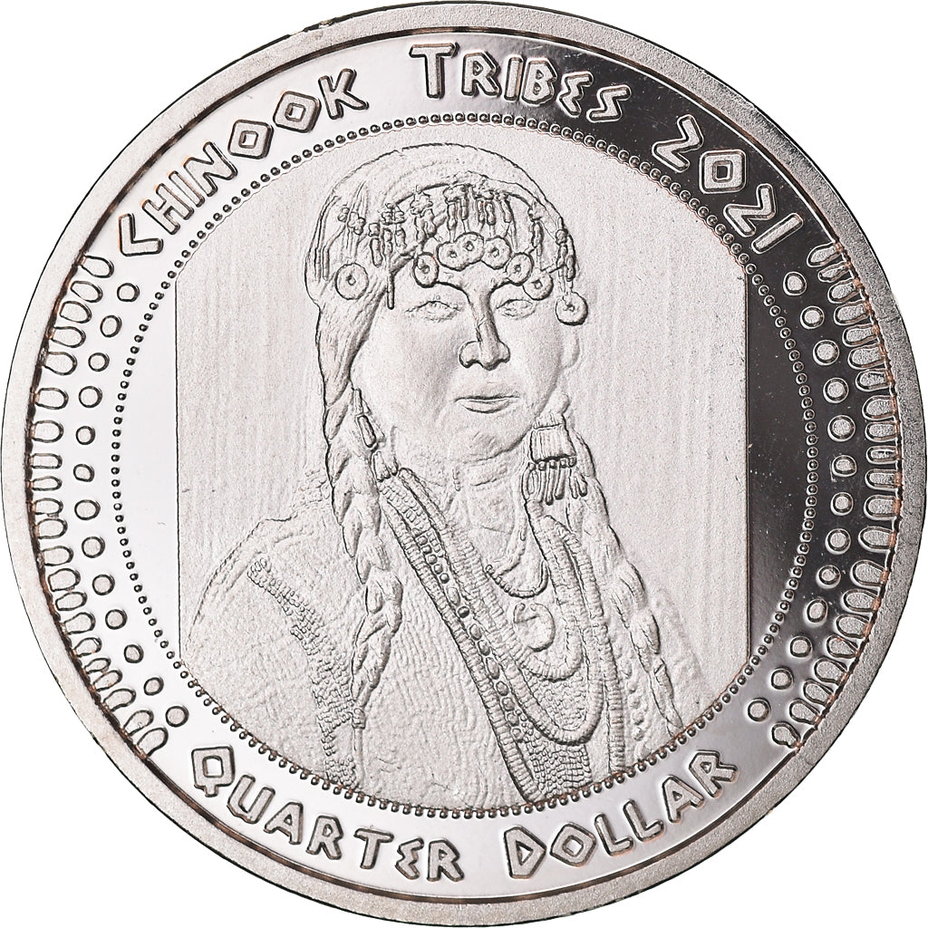 Münze, Vereinigte Staaten, Quarter, 2021, U.S. Mint, Chinook tribes.BE. Monnaie