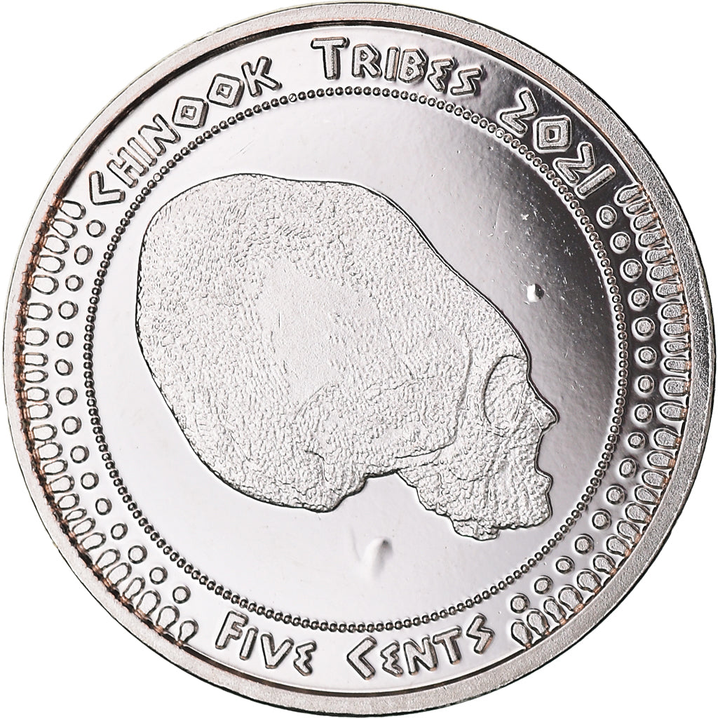 Munten, Verenigde Staten, 5 Cents, 2021, U.S. Mint, Chinook tribes.BE. Monnaie