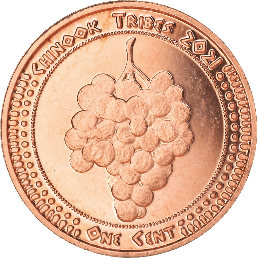 Munten, Verenigde Staten, Cent, 2021, U.S. Mint, Chinook tribes.BE. Monnaie de