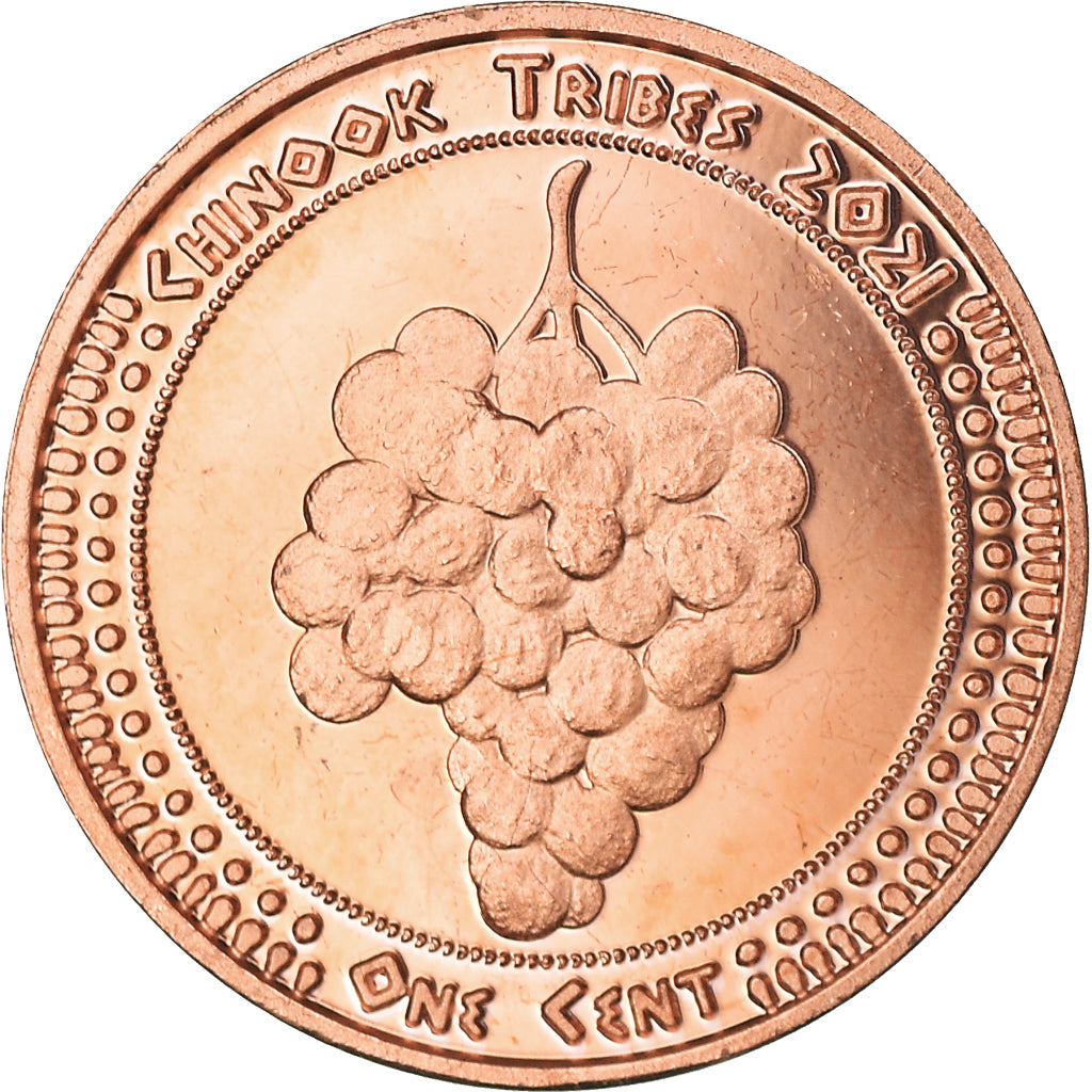 Coin, United States, Cent, 2021, U.S. Mint, Chinook tribes.BE. Monnaie de