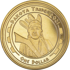 Coin, United States, Dollar, 2021, U.S. Mint, Dakota Tribes.BE.Monnaie de
