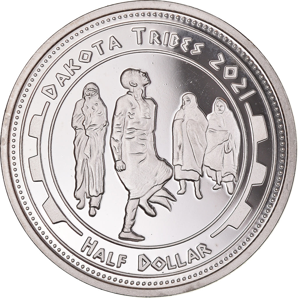 Coin, United States, Half Dollar, 2021, U.S. Mint, Dakota Tribes.BE.Monnaie de