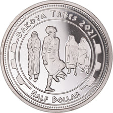 Coin, United States, Half Dollar, 2021, U.S. Mint, Dakota Tribes.BE.Monnaie de