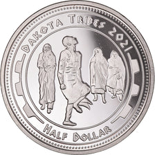 Coin, United States, Half Dollar, 2021, U.S. Mint, Dakota Tribes.BE.Monnaie de
