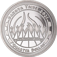 Coin, United States, Quarter, 2021, U.S. Mint, Dakota Tribes.BE.Monnaie de