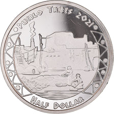 Coin, United States, Half Dollar, 2021, U.S. Mint, Pueblo tribes.BE.Monnaie de