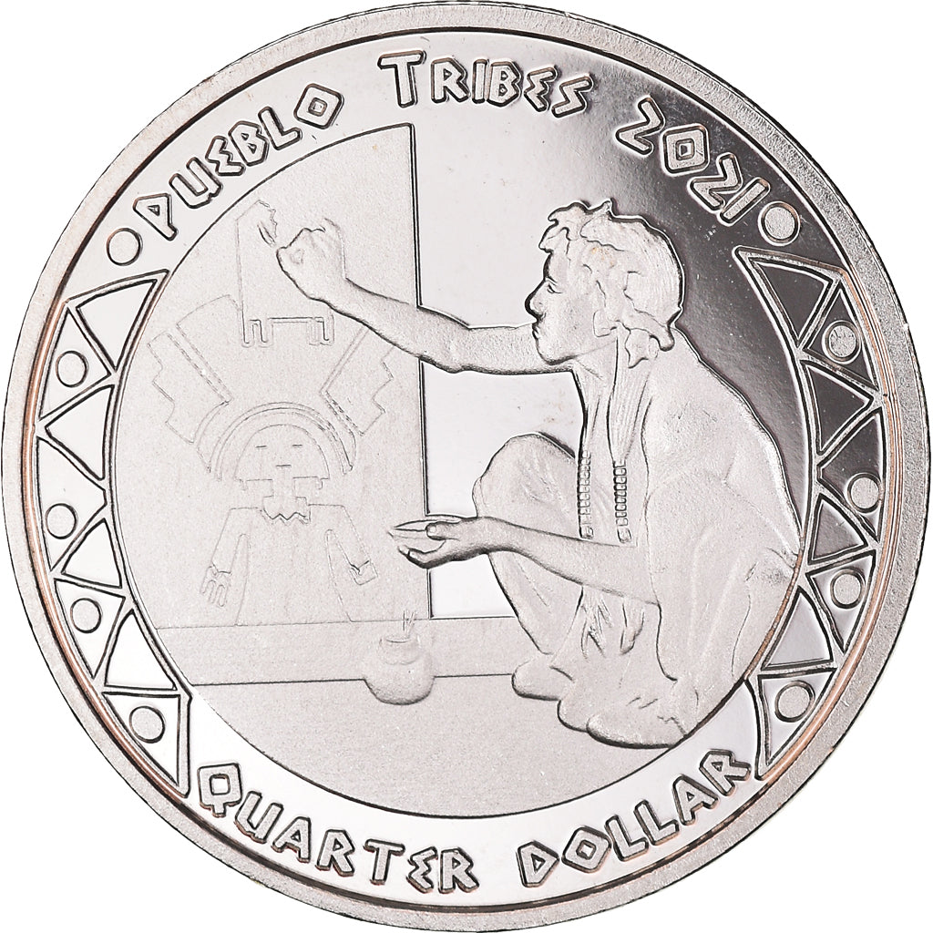 Moneda, Estados Unidos, quarter dollar, 2021, U.S. Mint, Pueblo