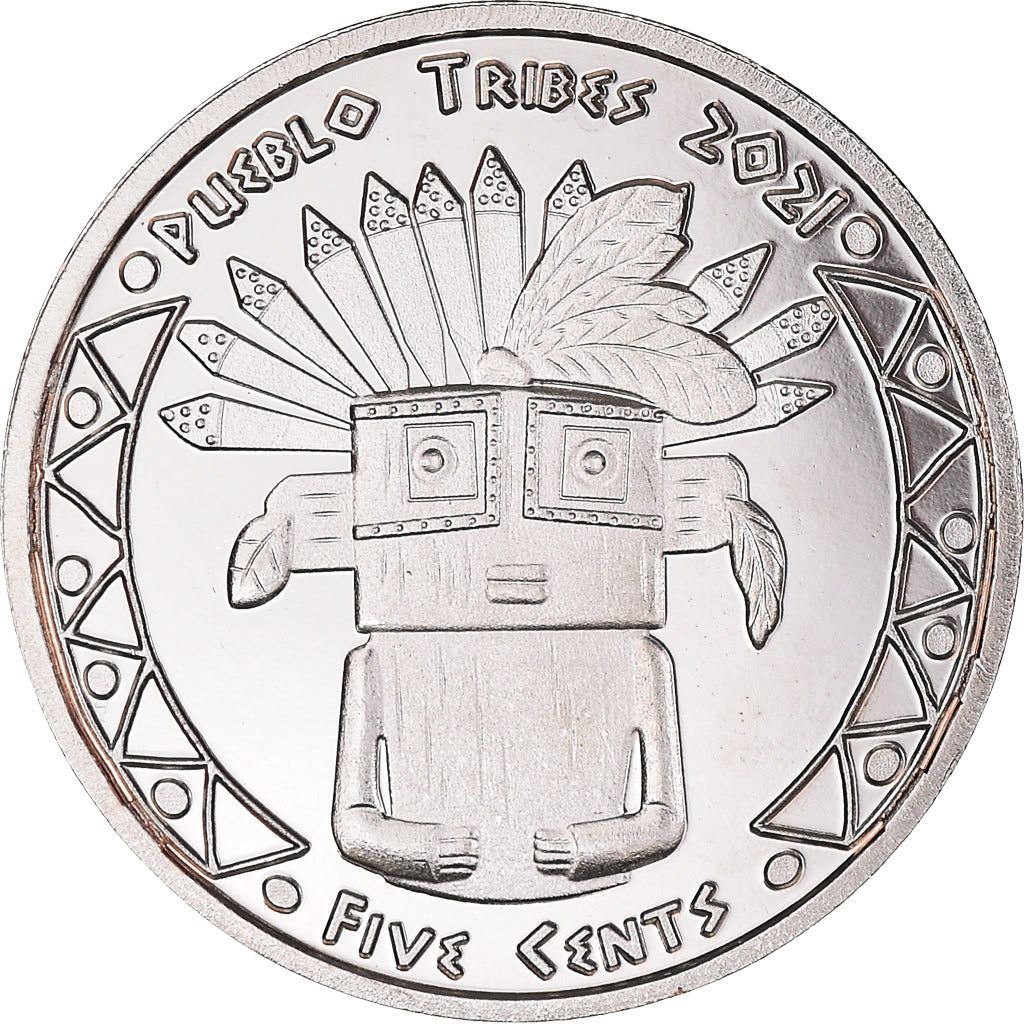 Monnaie, États-Unis, 5 Cents, 2021, U.S. Mint, Pueblo tribes.BE.Monnaie de