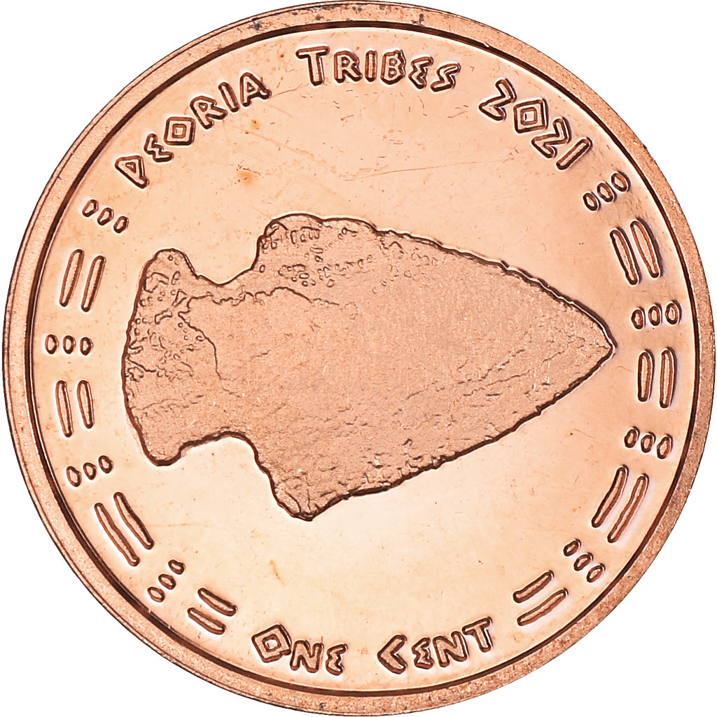 Coin, United States, Cent, 2021, U.S. Mint, Peoria tribes.BE.Fantasy items