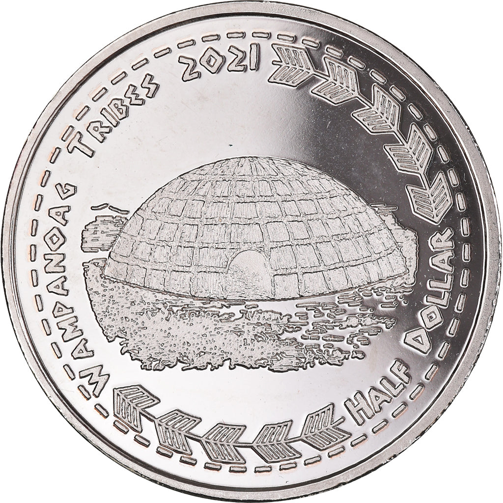 Coin, United States, Half Dollar, 2021, U.S. Mint, Wampanoag tribes BE.Fantasy