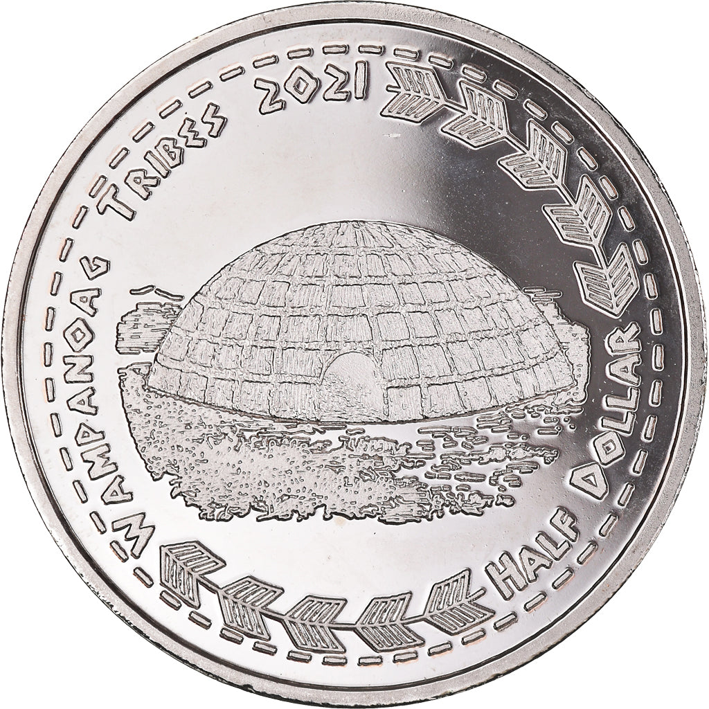 Coin, United States, Half Dollar, 2021, U.S. Mint, Wampanoag tribes BE.Fantasy