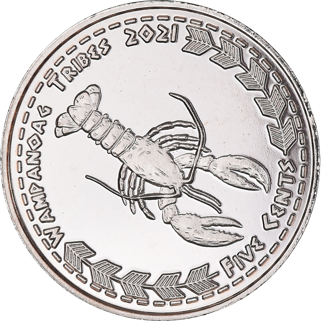 Münze, Vereinigte Staaten, 5 Cents, 2021, U.S. Mint, Wampanoag tribes