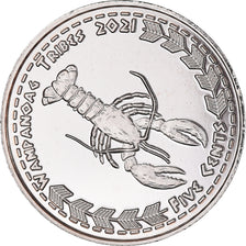 Münze, Vereinigte Staaten, 5 Cents, 2021, U.S. Mint, Wampanoag tribes