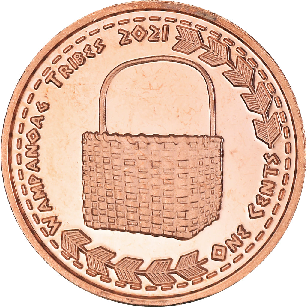 Moneda, Estados Unidos, Cent, 2021, U.S. Mint, Wampanoag tribes BE.Fantasy