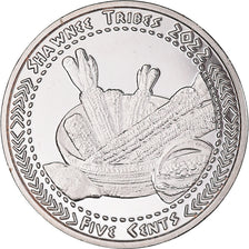 Moeda, Estados Unidos da América, 5 Cents, 2022, U.S. Mint, Shawnee