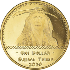 Moneta, USA, Dollar, 2020, U.S. Mint, Ojibwa tribes.BE.Fantasy items, MS(63)