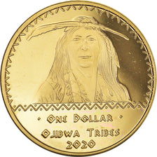Coin, United States, Dollar, 2020, U.S. Mint, Ojibwa tribes.BE.Fantasy items