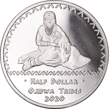 Moneta, Stati Uniti, Half Dollar, 2020, U.S. Mint, Ojibwa tribes.BE.Fantasy