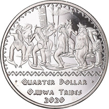 Monnaie, États-Unis, quarter dollar, 2020, U.S. Mint, Ojibwa tribes.BE.Fantasy