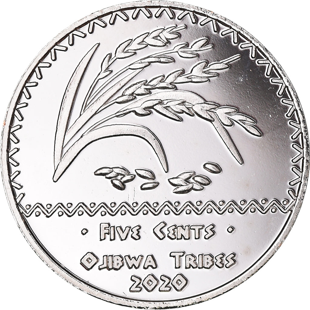 Coin, United States, 5 Cents, 2020, U.S. Mint, Ojibwa tribes.BE.Fantasy items