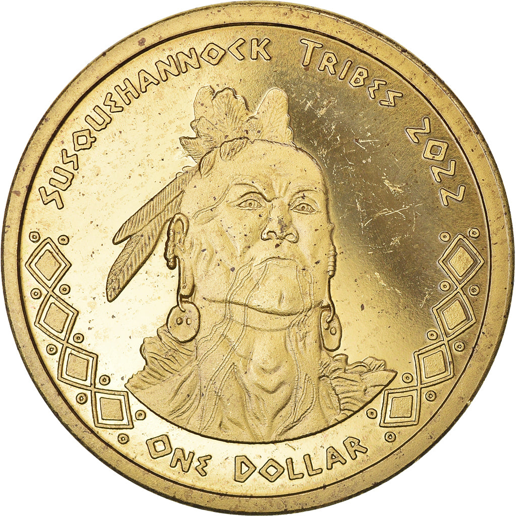 Coin, United States, Dollar, 2022, U.S. Mint, Susquehannock tribes.BE.Fantasy