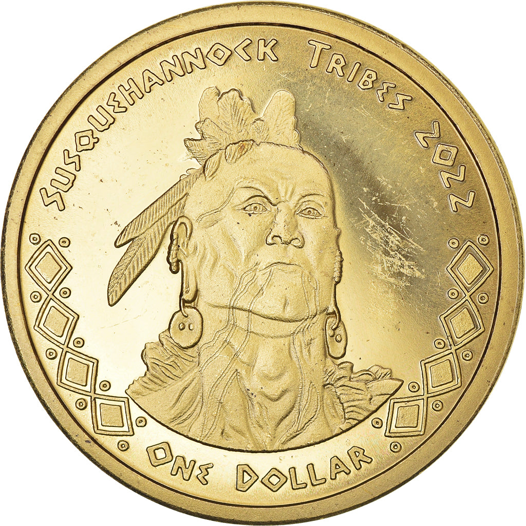 Coin, United States, Dollar, 2022, U.S. Mint, Susquehannock tribes.BE.Fantasy