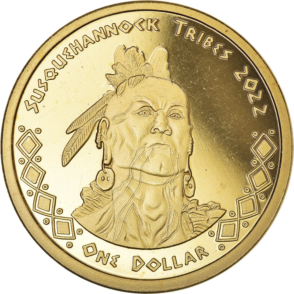 Monnaie, États-Unis, Dollar, 2022, U.S. Mint, Susquehannock tribes.BE.Fantasy