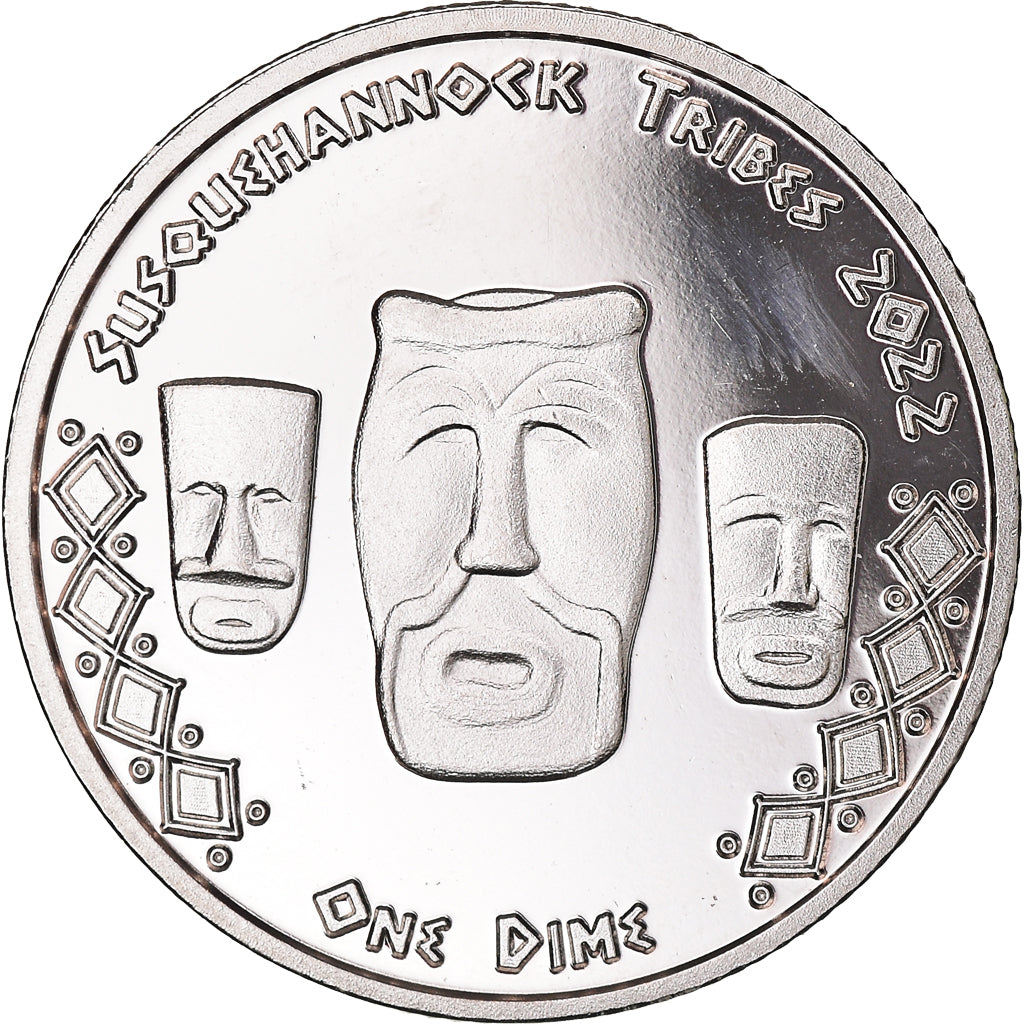 Coin, United States, Dime, 2022, U.S. Mint, Susquehannock tribes.BE.Fantasy