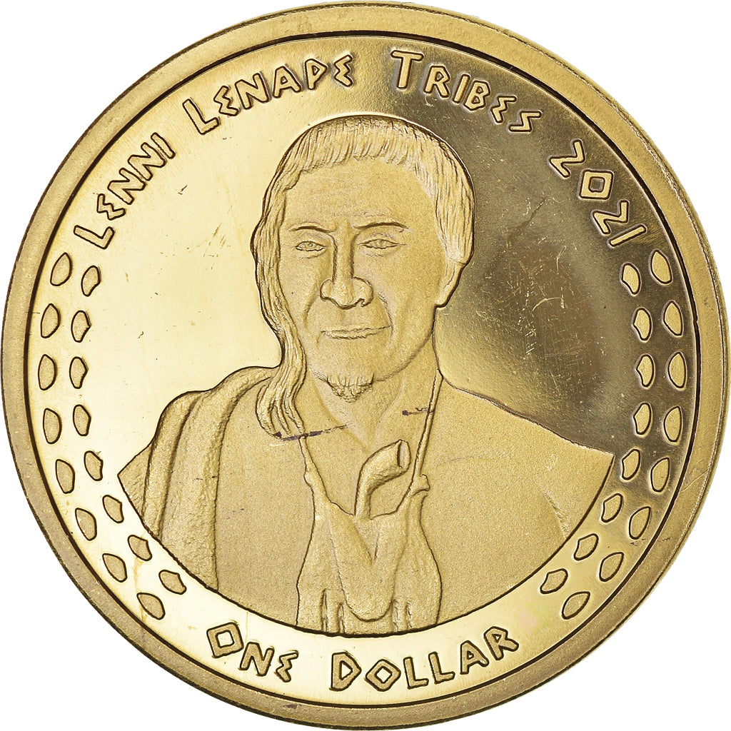 Moneta, USA, Dollar, 2021, U.S. Mint, Lenni Lenape tribes.BE. Monnaie de